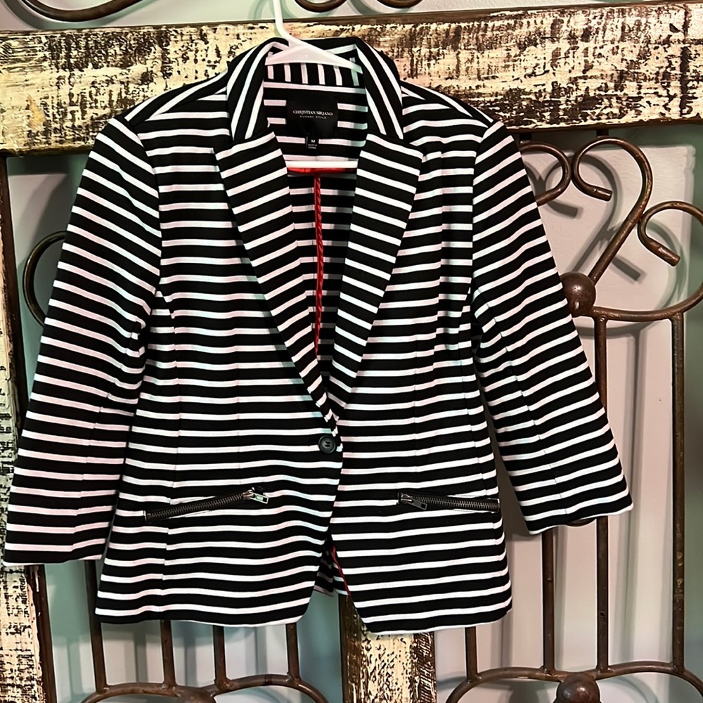 Christian Siriano, Women’s Striped Blazer, Size M